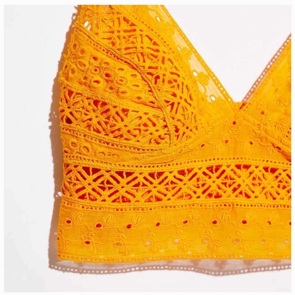 🎉HP🎉 Free People Intimately Carina Mango Bralet - Picture 9 of 10